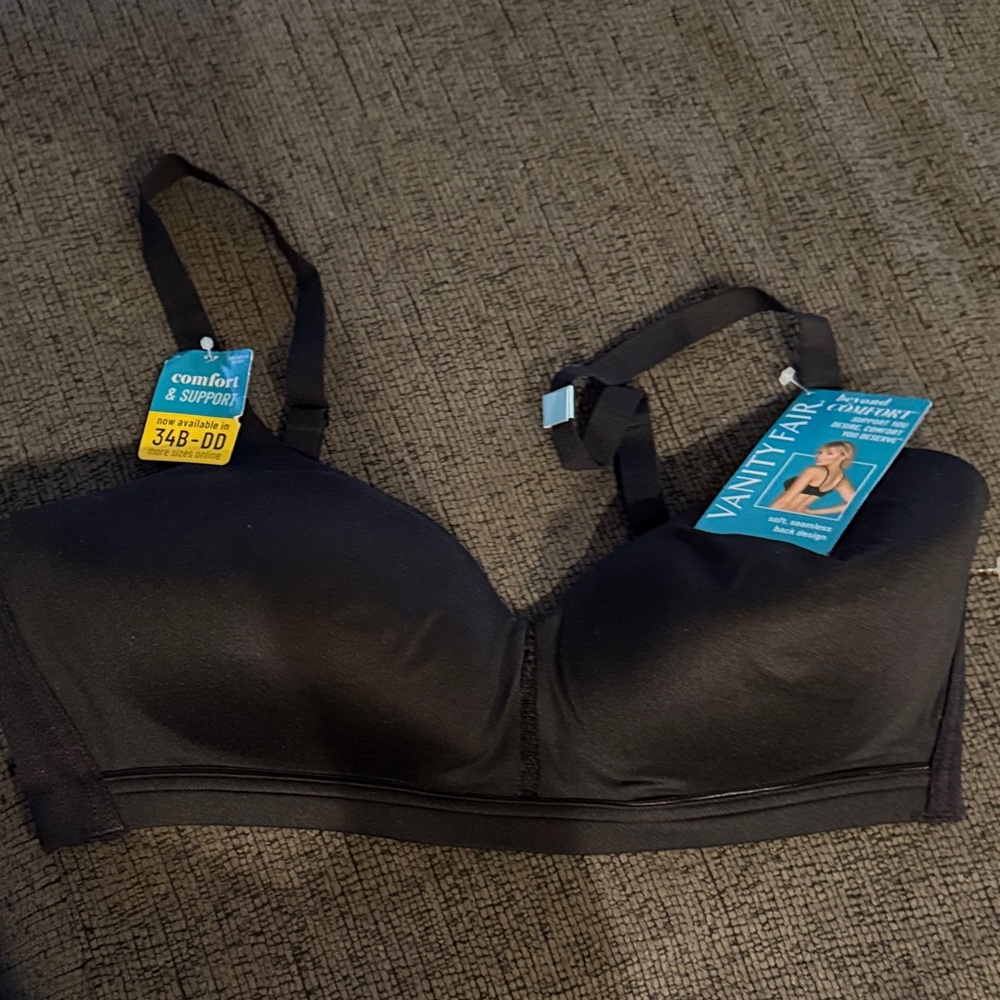 Vanity Fair Elegant Black Bra